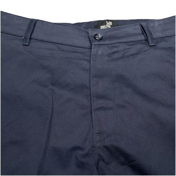 Todd Shelton Other - Todd Shelton Pants 36 (38x29.5) Relaxed Fit Flat Front Navy Normcore